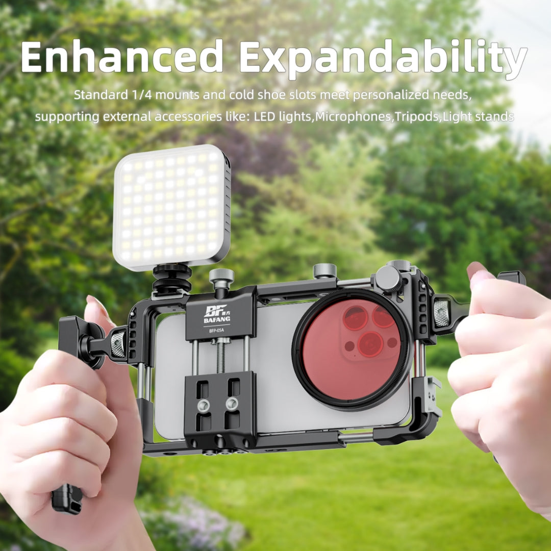 Universal Flexible Plastic Phone Video Rig With Handles Cage Stabilizer
