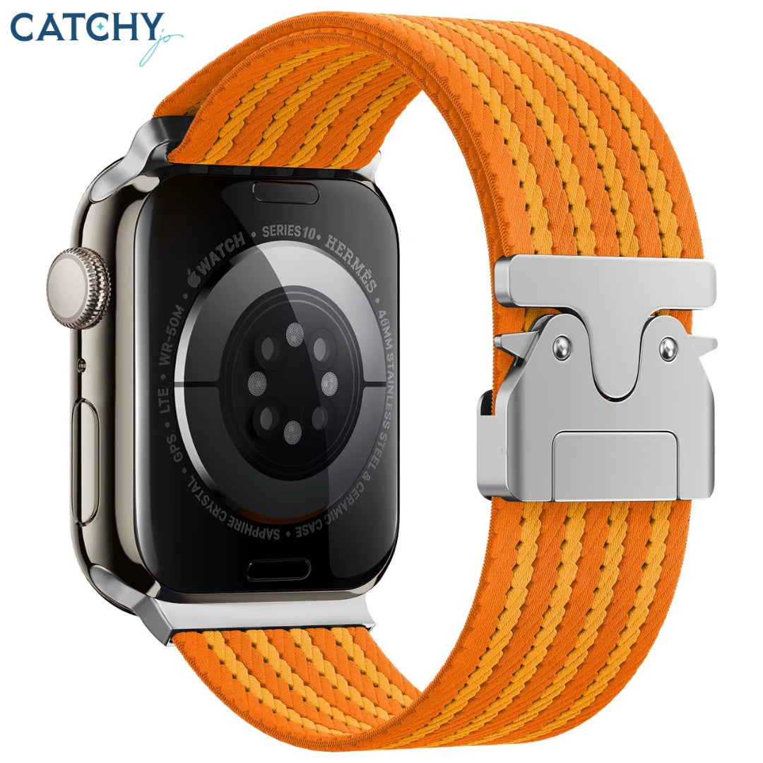 Stripe Nylon Braided Apple Watch Band