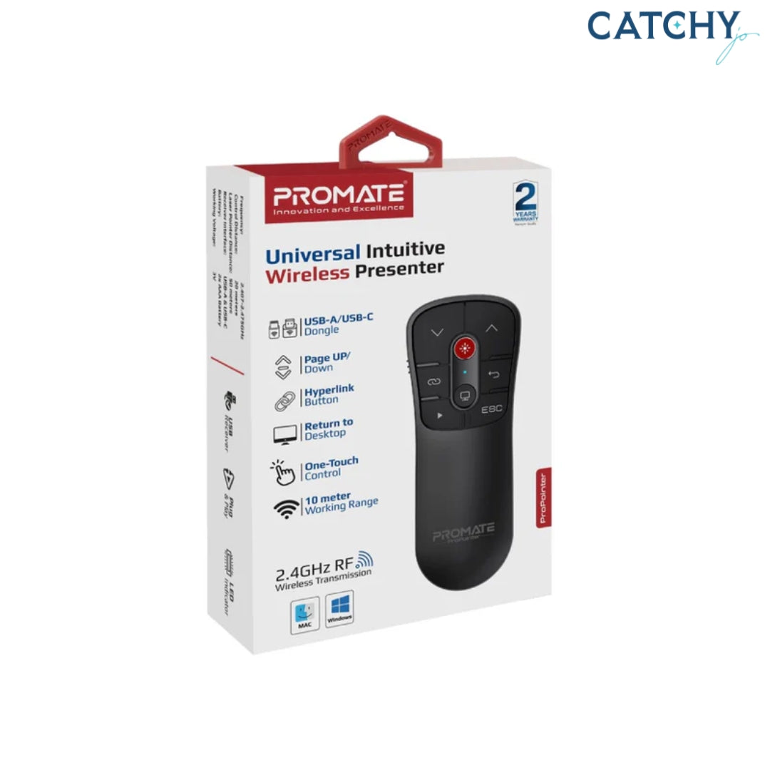 PROMATE ProPointer Universal Intuitive Wireless Presenter