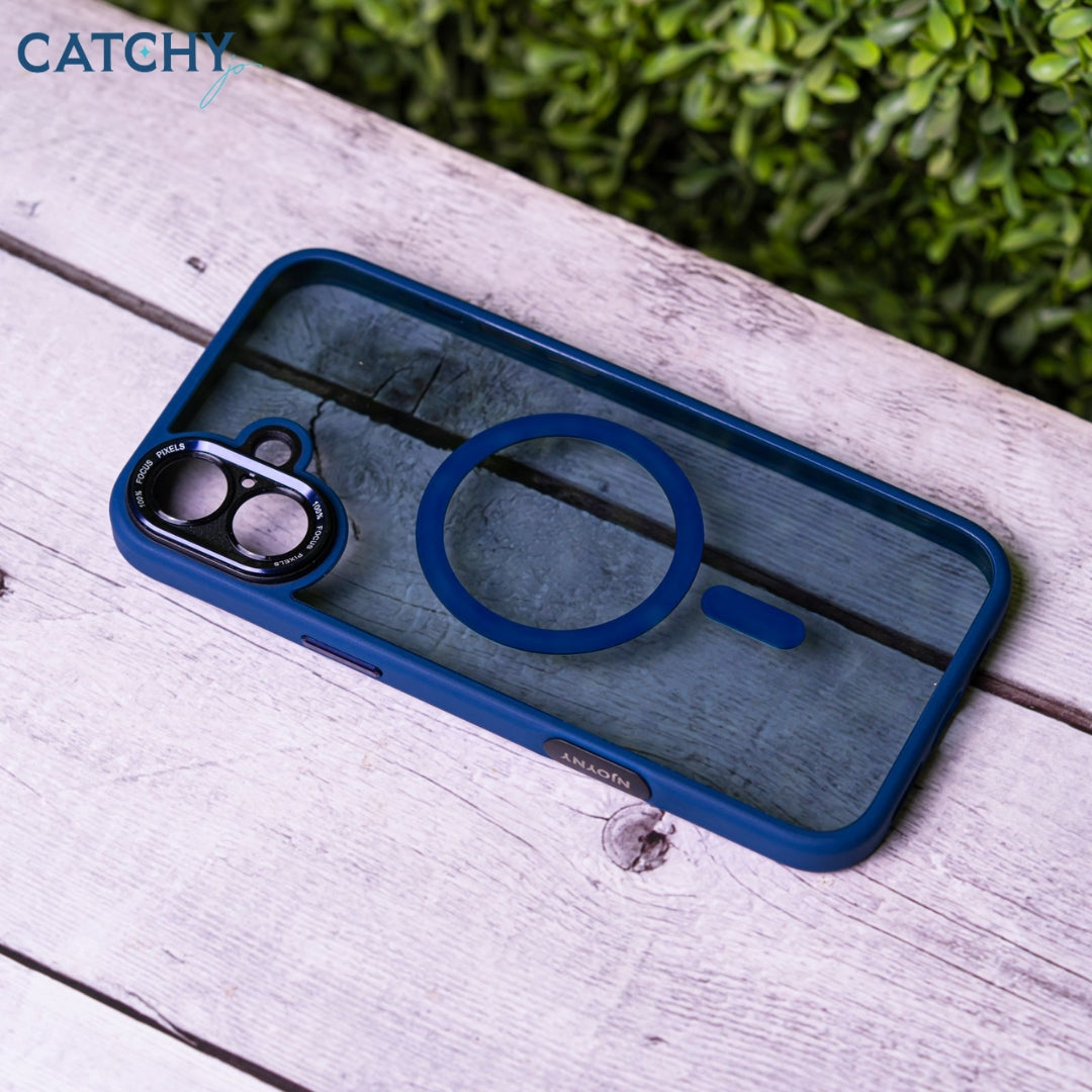 iPhone Series (11+12+13) Luxury Clear MagSafe Case With Camera Protector