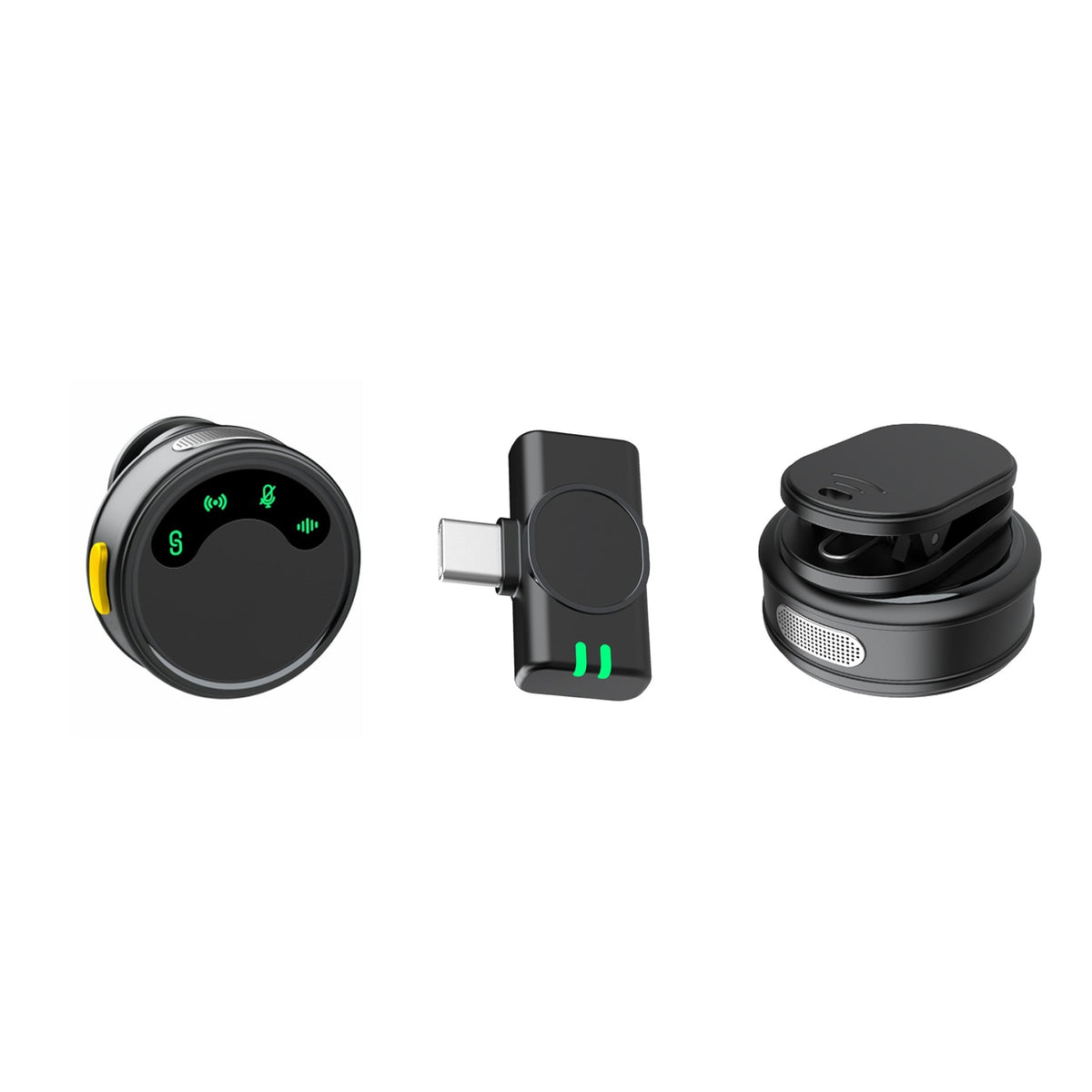 WiWU Wi-WM010 AI Noise-Canceling Magnetic Clip-on Wireless Microphone