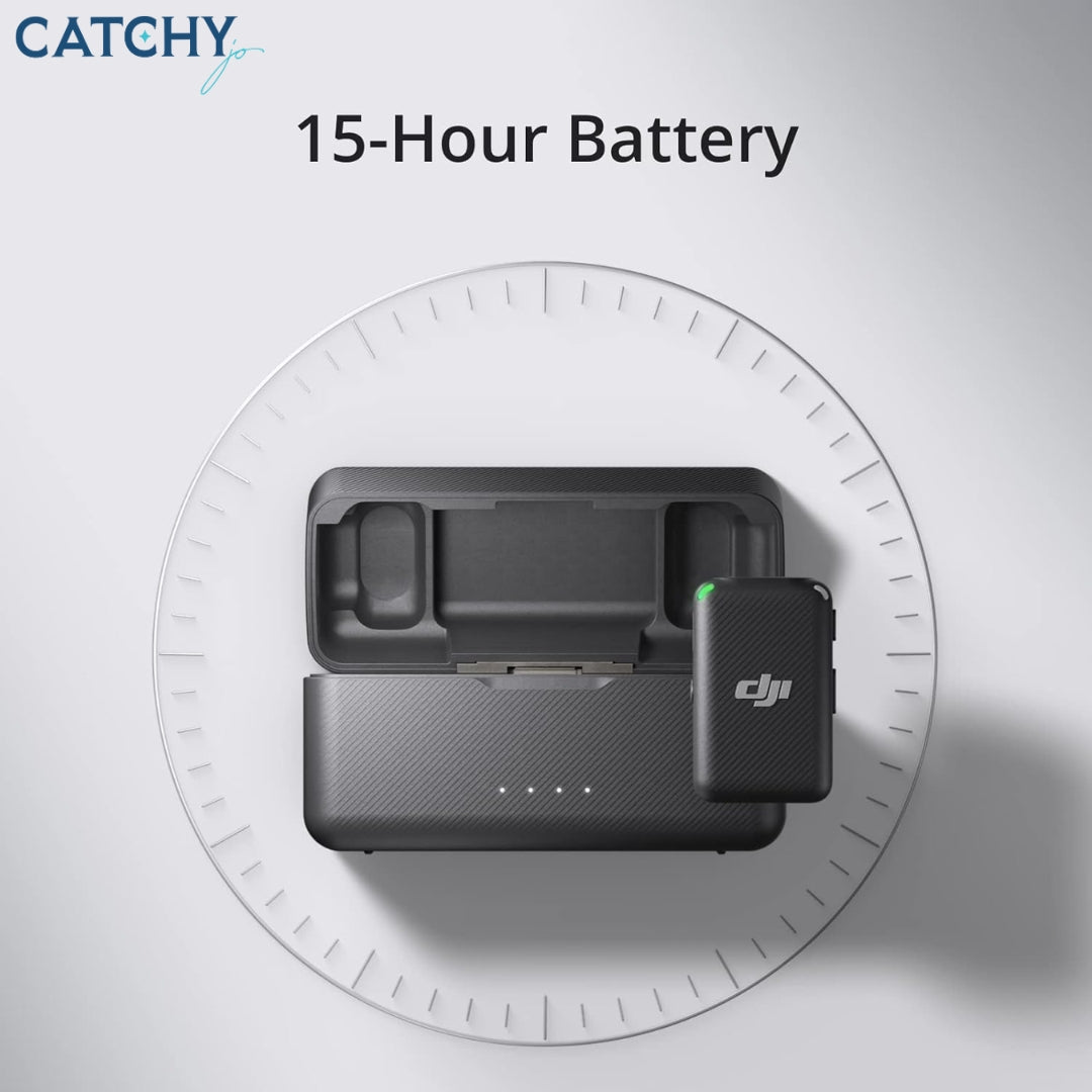 DJI Mic (2 TX + 1 RX) Wireless Lavalier Microphone