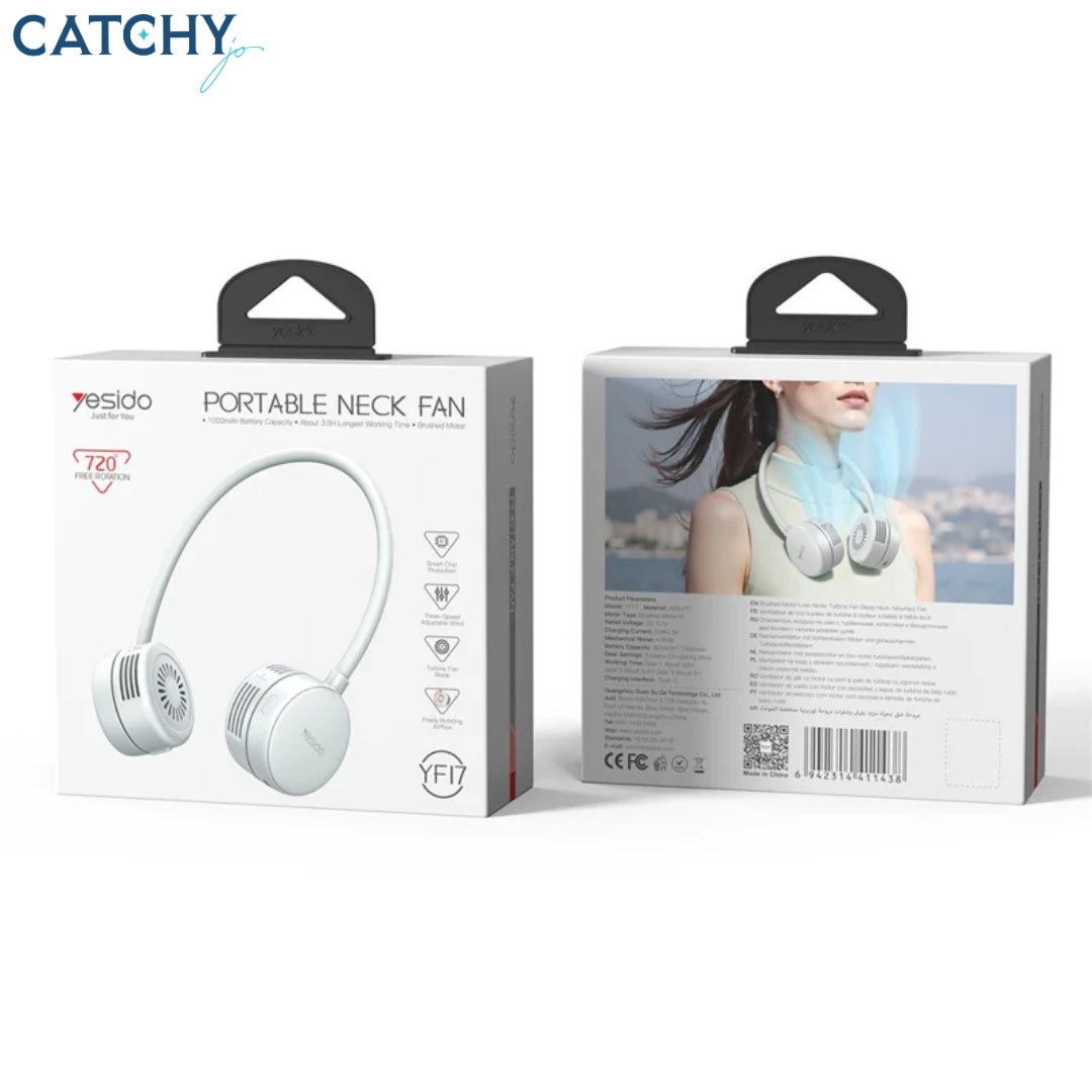 YESIDO YF17 Portable Neck Fan