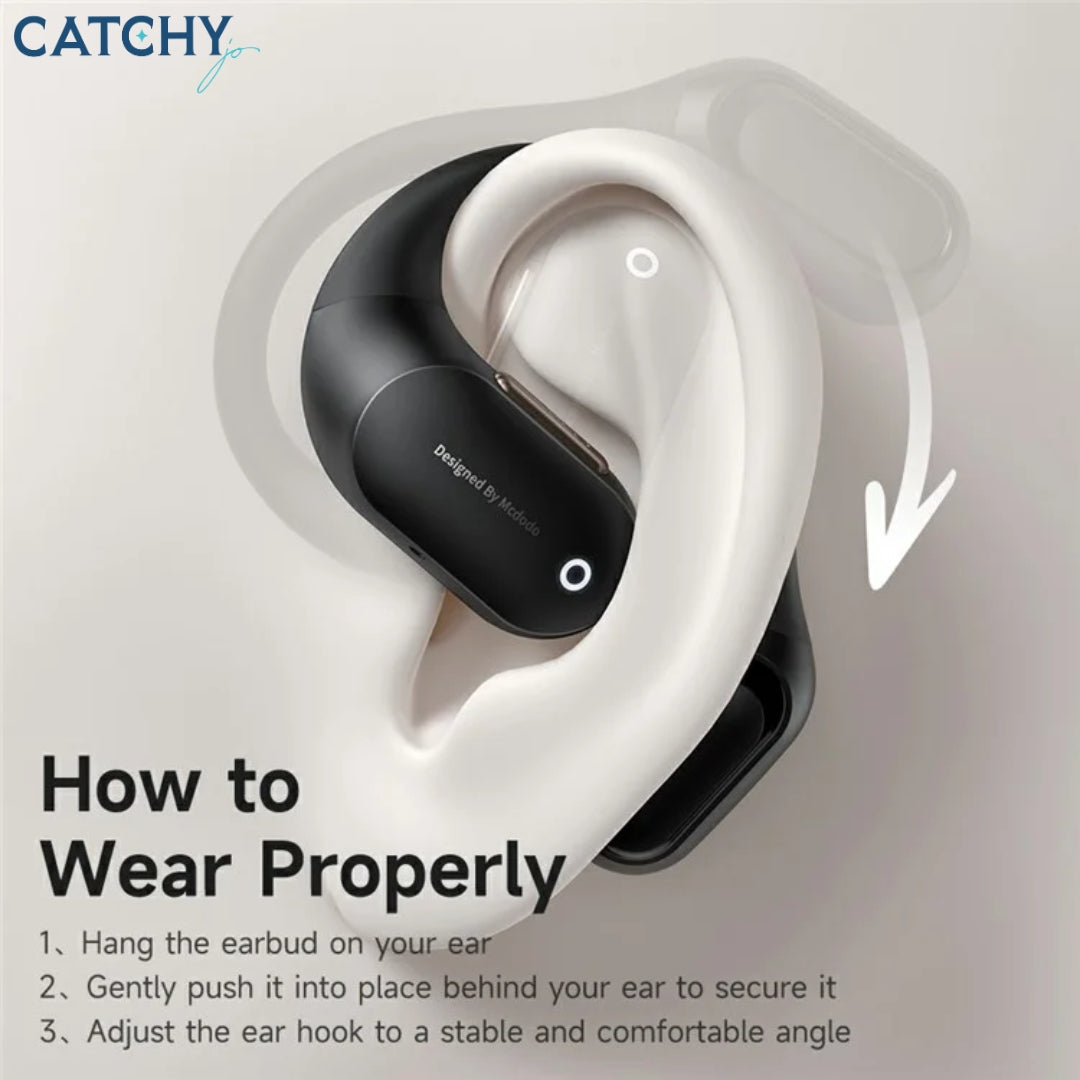 MCDODO HP-007 Open-Ear True Wireless Earbuds With LED Display