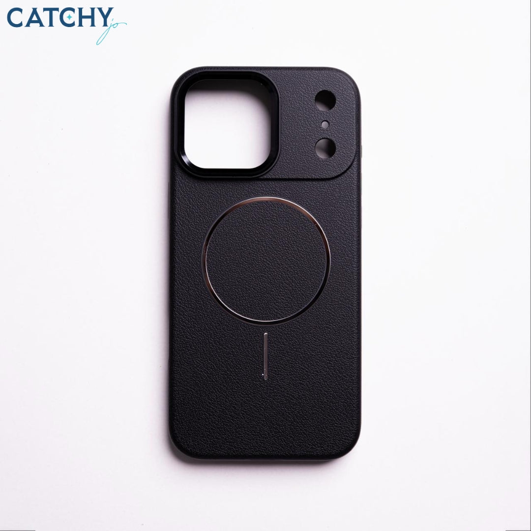 iPhone Plain Leather Case With MagSafe