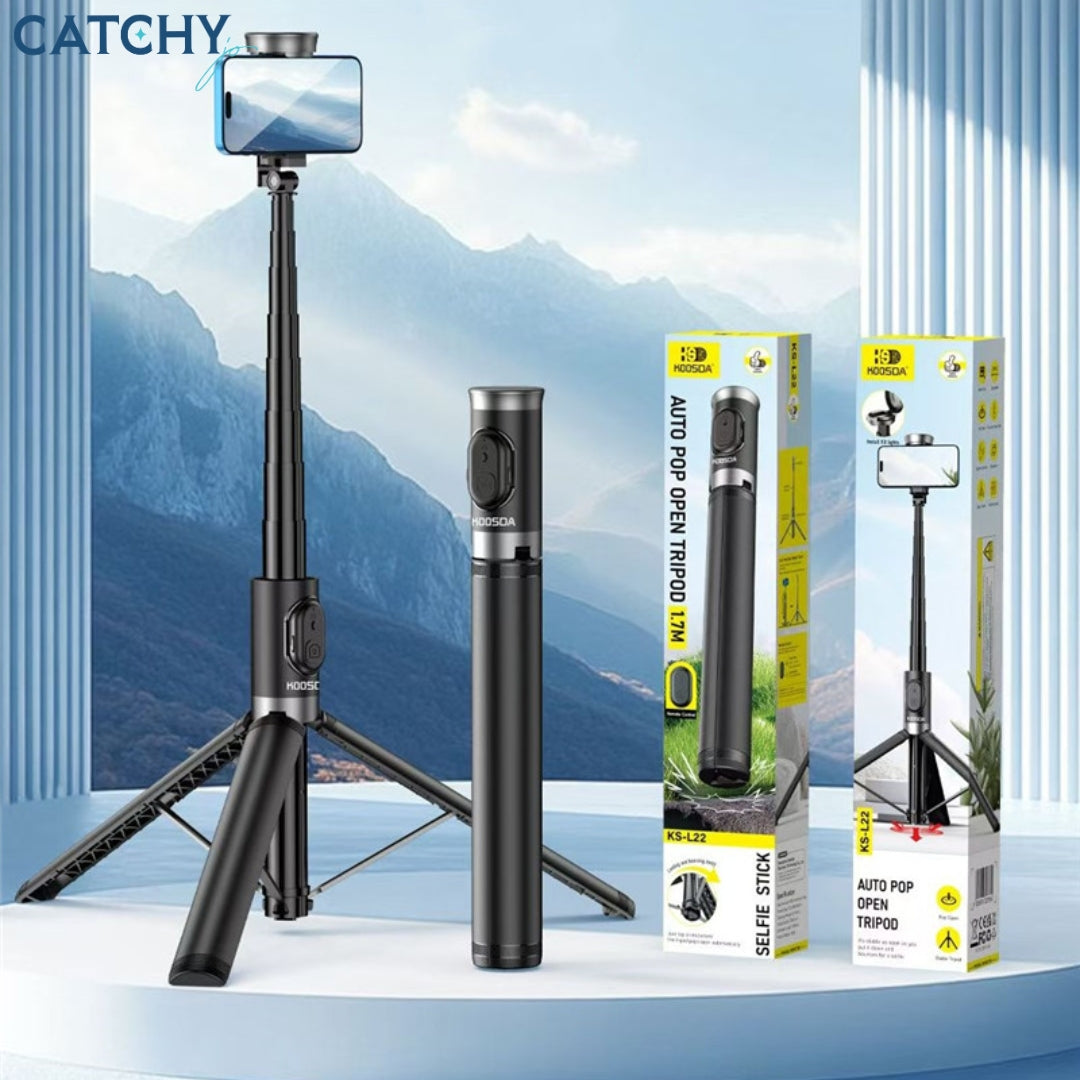 KS-L22 Anti-Shake Tripod Selfie Stick (1.7M)