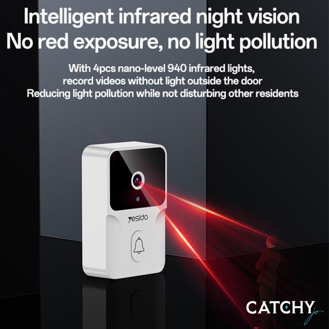 YESIDO KM27 FT Screen 2.4G Wireless Video Intercom Doorbell