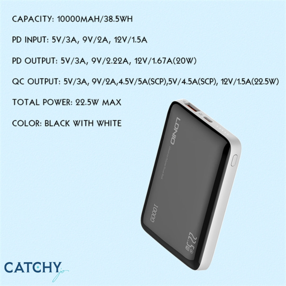 LDNIO PQ25 Fast Charging Power Bank (10000mAh)