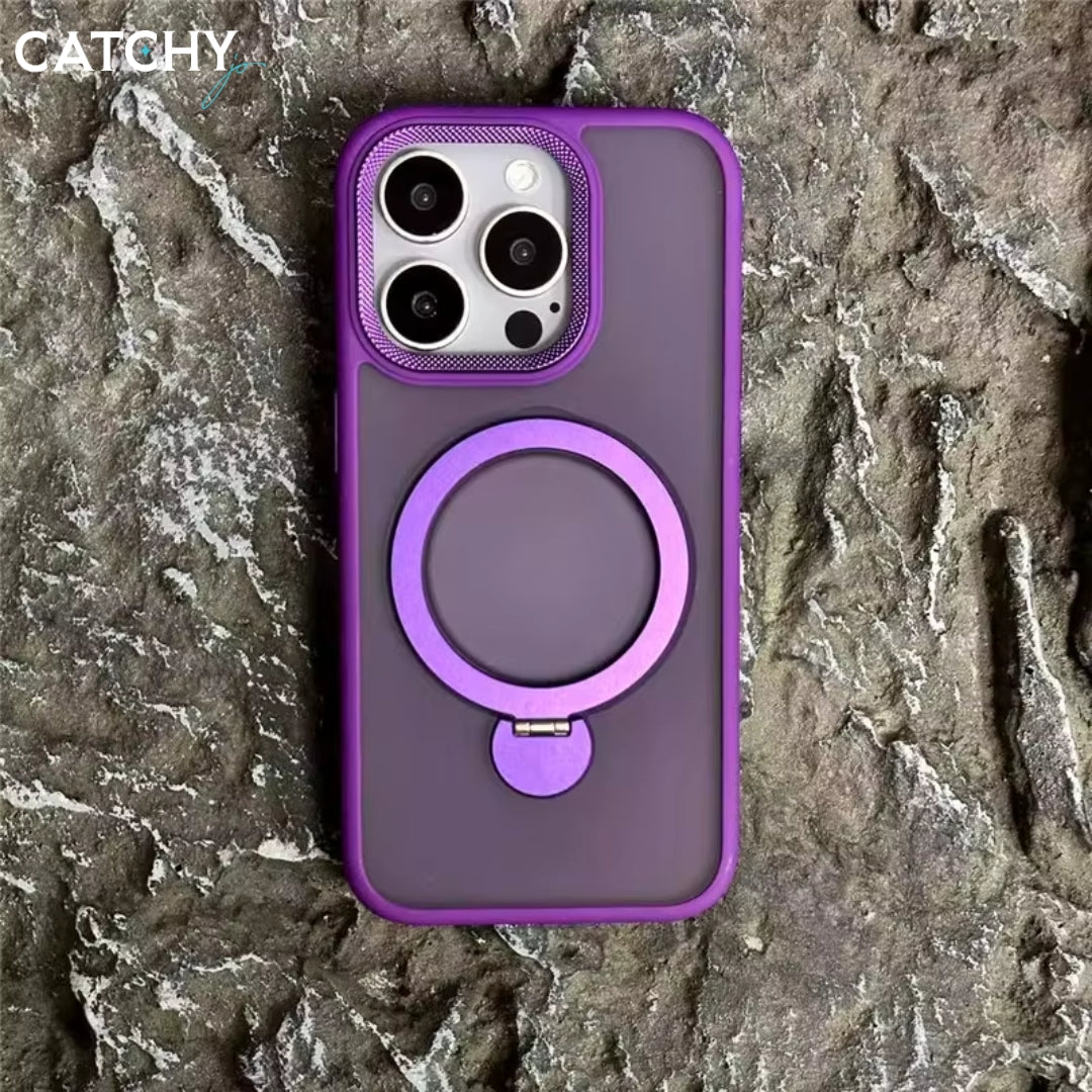 Rotating Holder Magnetic Charging iPhone Case