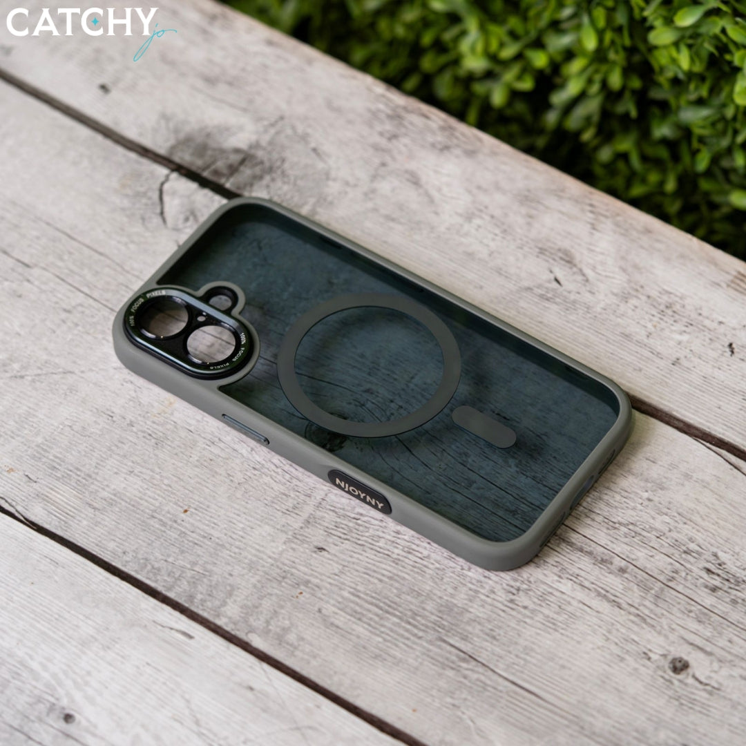 iPhone Series (11+12+13) Luxury Clear MagSafe Case With Camera Protector