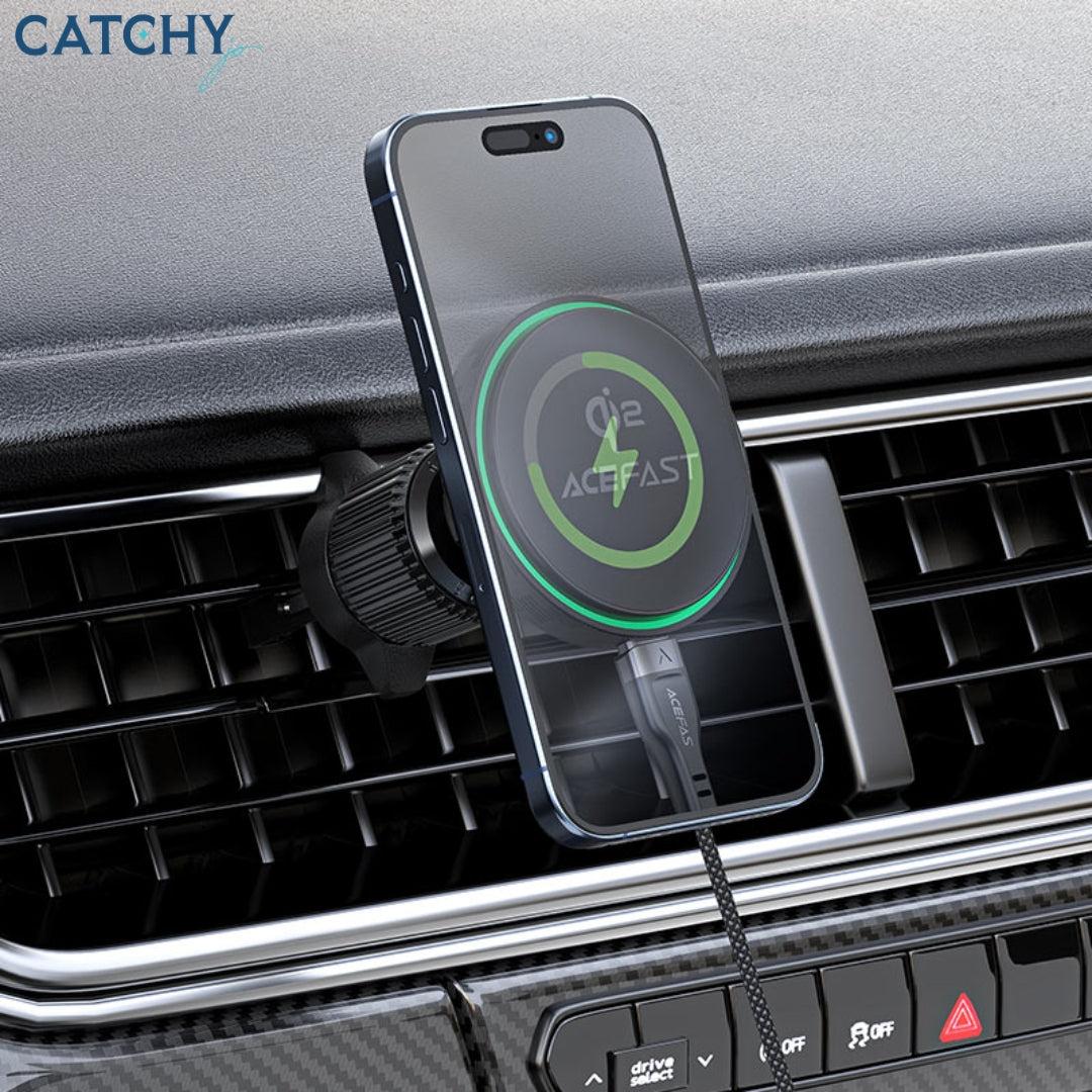 ACEFAST D33 Qi2 Air Vent Magnetic Wireless Charging Car Holder