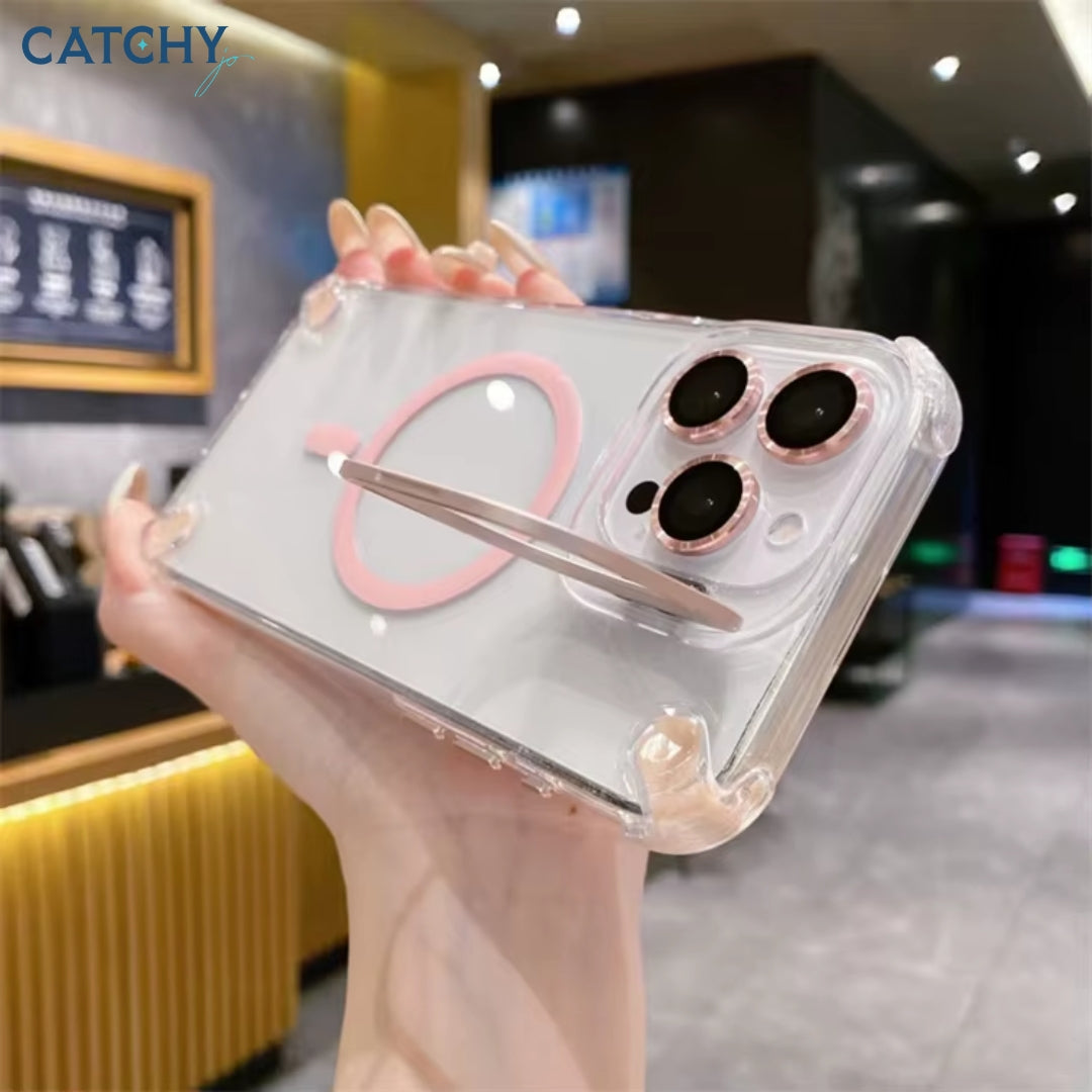 iPhone Transparent Magnetic Holder Case