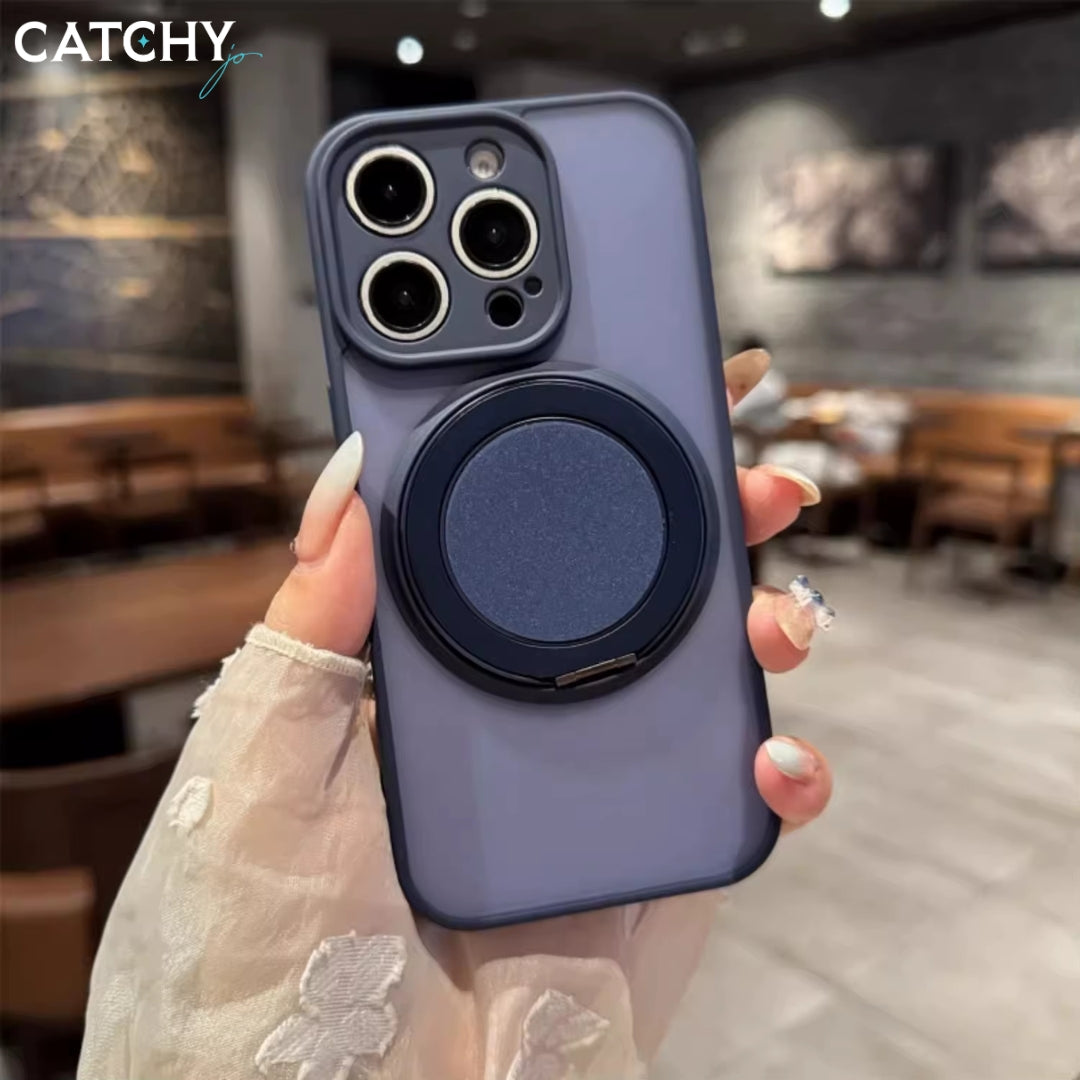 iPhone Rotating Magnetic Bracket Frosted Case