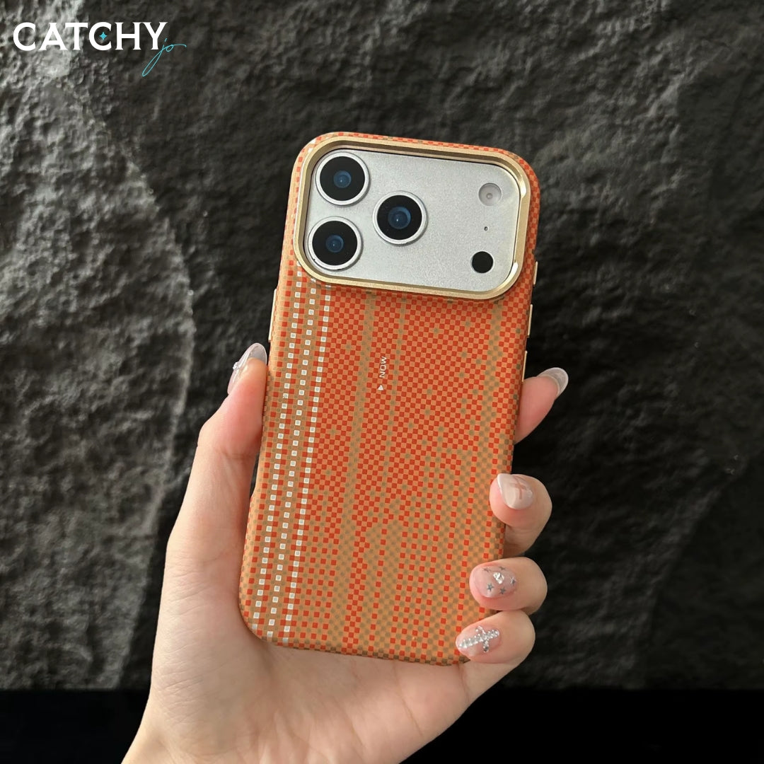 iPhone Carbon Fiber Magnetic Ring Shockproof Case