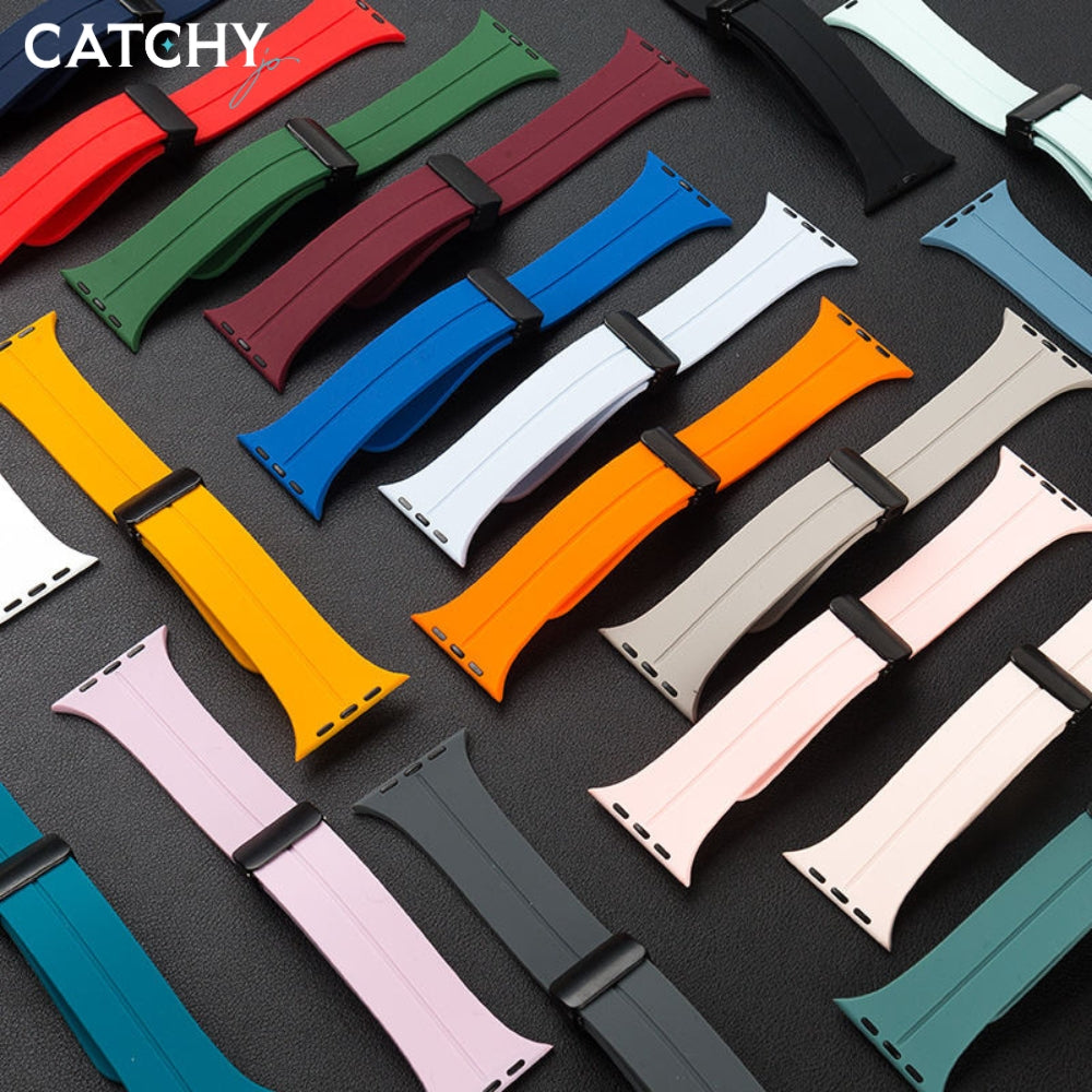 Apple Watch Magnetic Folding Buckle Silicone Bands