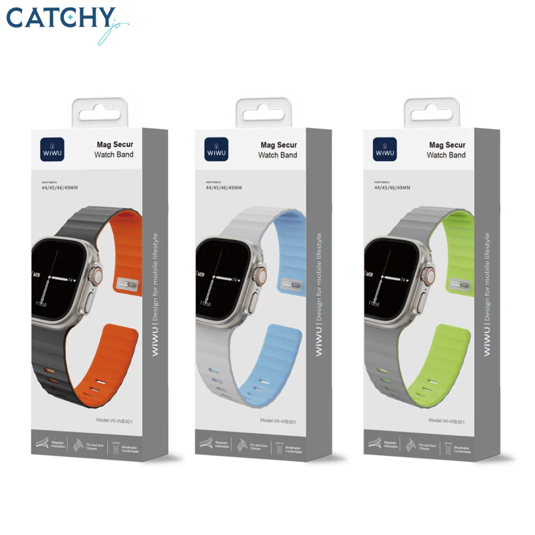 WiWU Wi-WB301 Mag Secur Magnetic Silicone Apple Watch Band