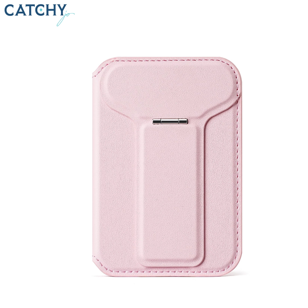 Slim Leather Magnetic Phone Wallet Holder