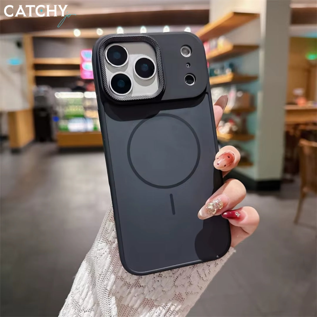 iPhone Skin Magnetic Lens Drill Pattern Case