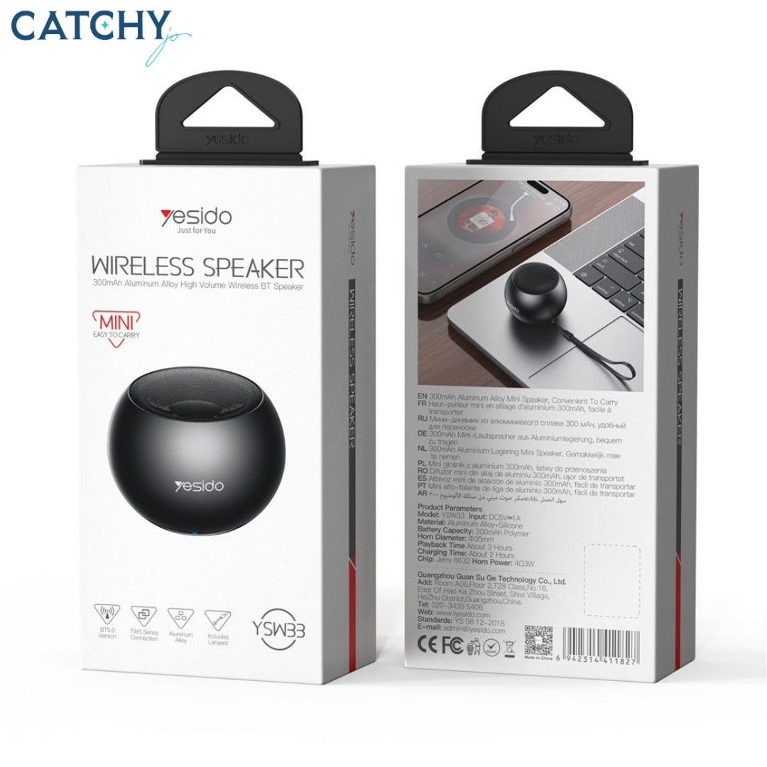 YESIDO YSW33 Portable Mini Wireless TWS Bluetooth Speaker