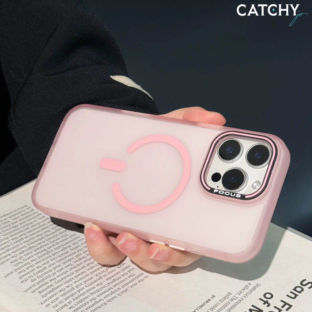 Stylish Frosted Jelly Magnetic iPhone Case