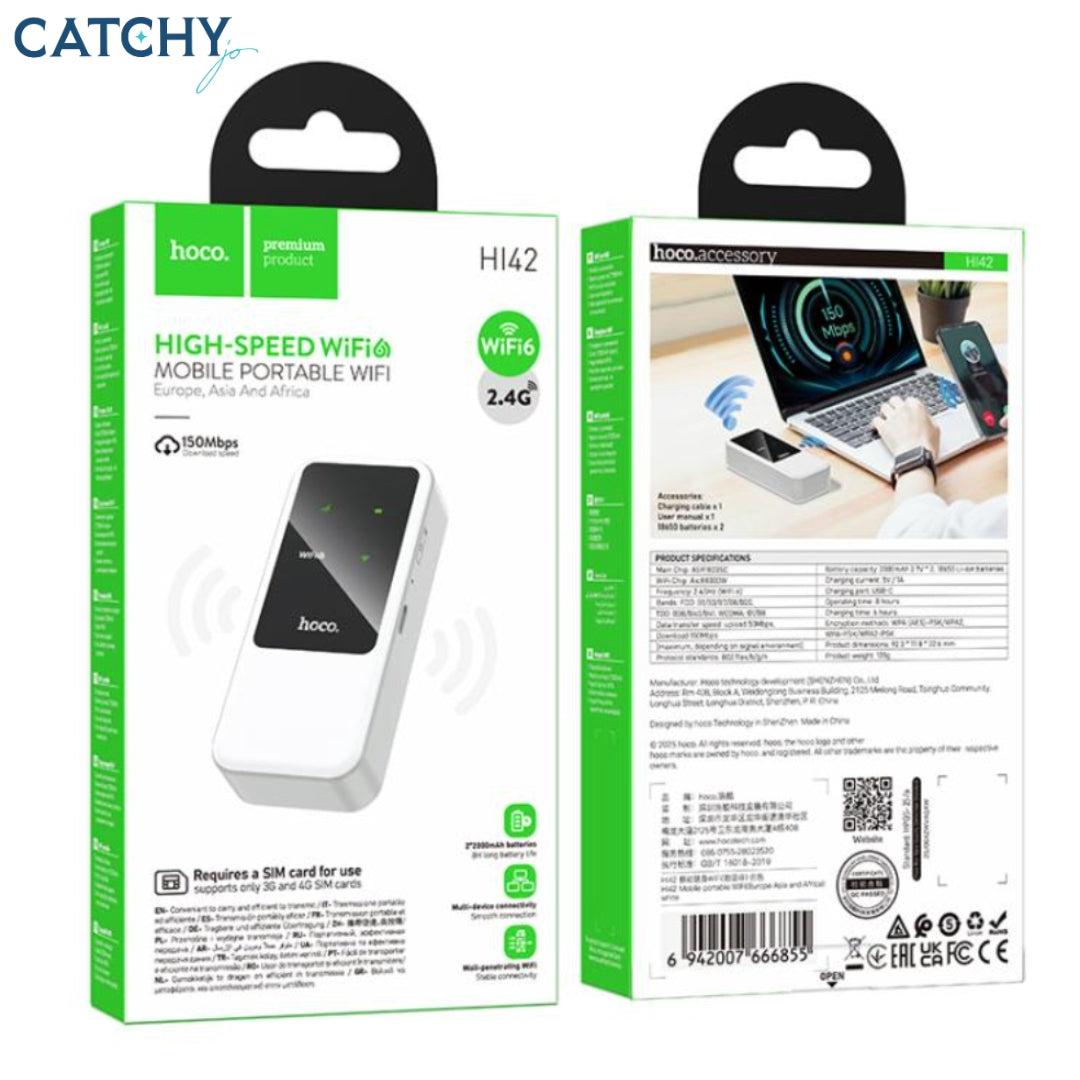 HOCO HI42 Portable Mobile Phone With WiFi & Dual (2000mAh)