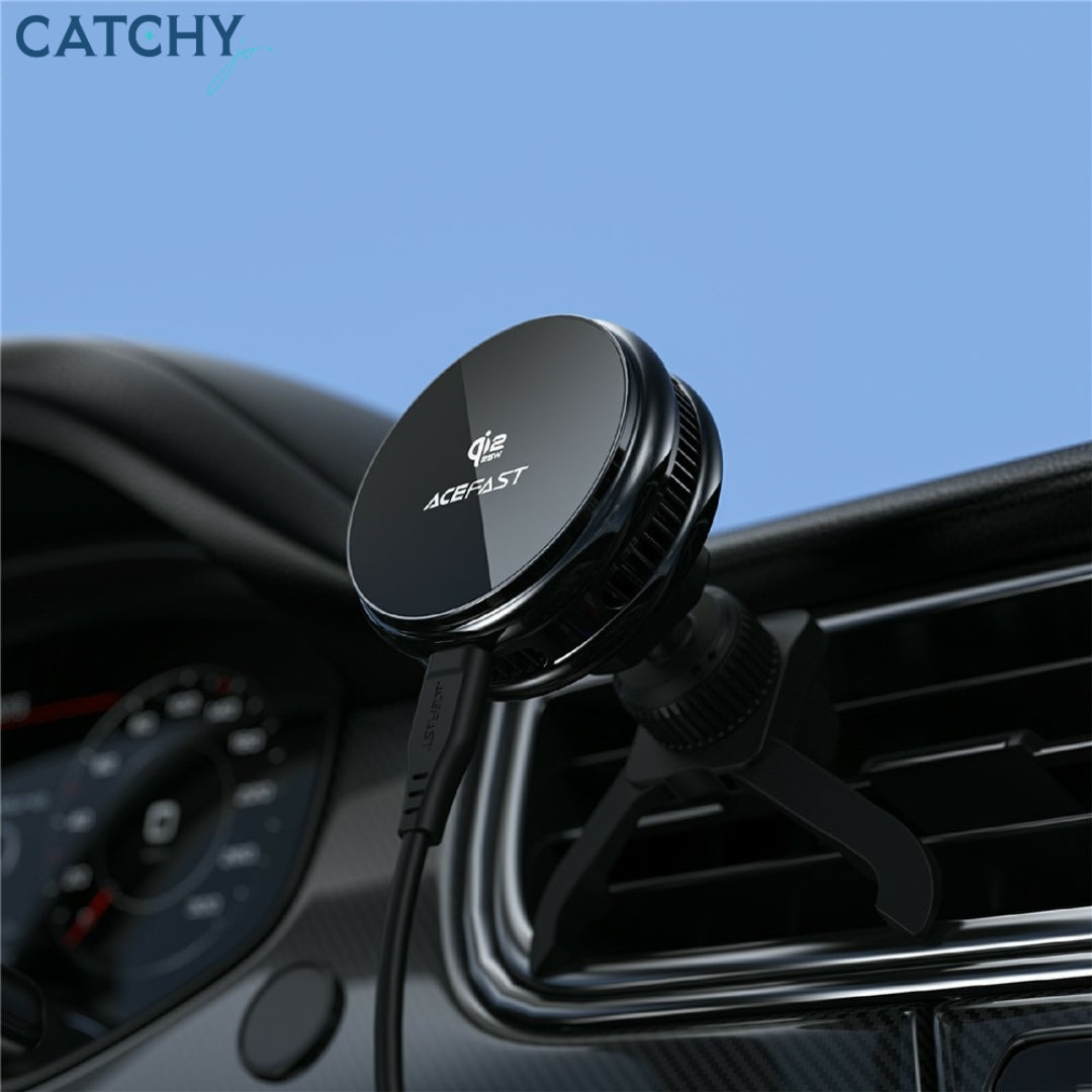 ACEFAST D66 25W Qi2 Magnetic Wireless Charger Car Mount Holder