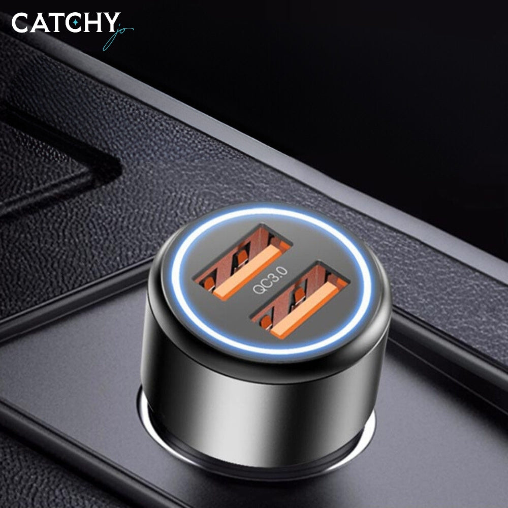 YESIDO Y43 Dual USB Port Car Fast Charger (36W)