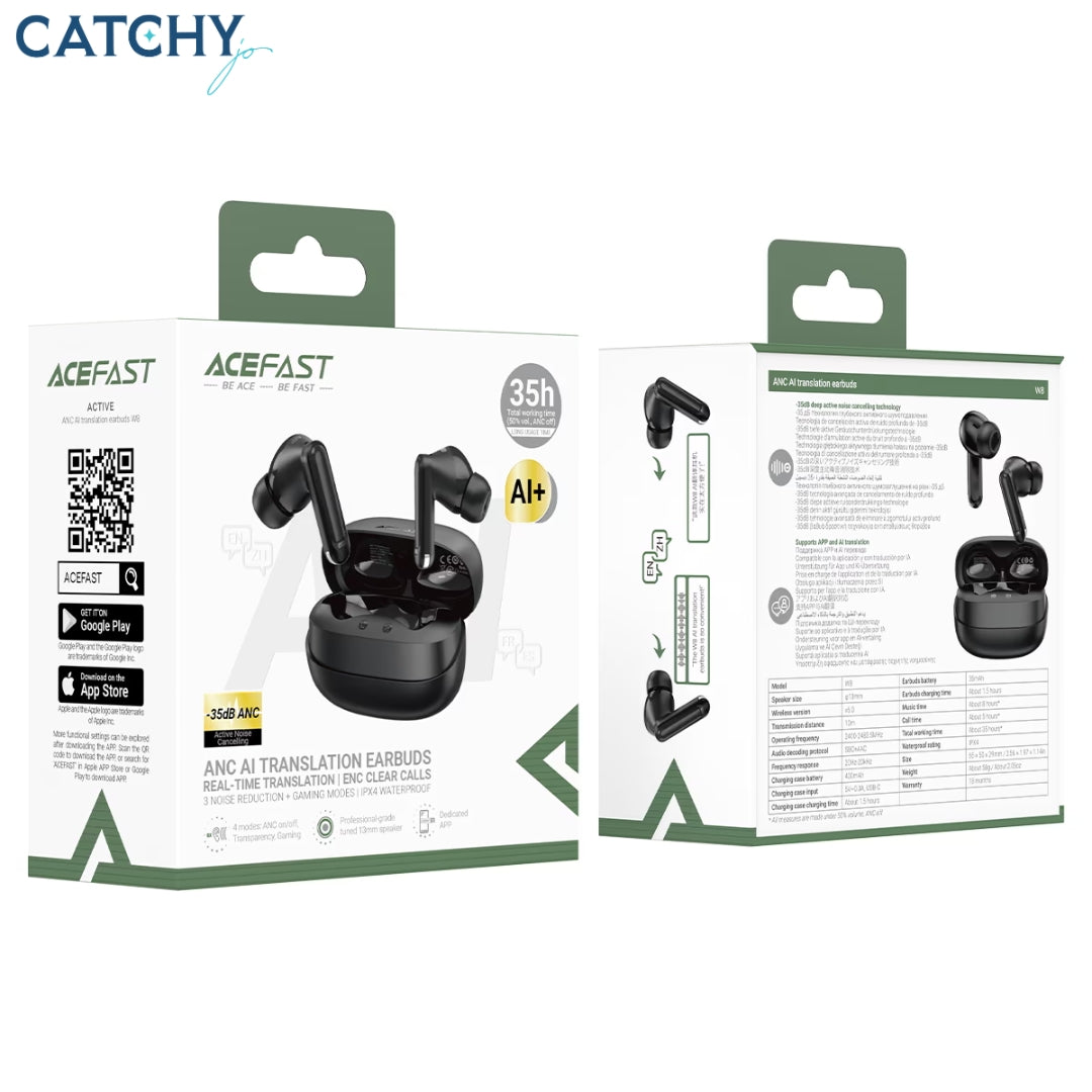 ACEFAST TWS Earbuds W8 ANC AI Translation