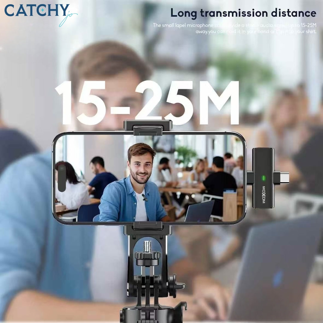 Moxom MX-AX78 Rhythm 2-in-1 Wireless Lavalier Microphone