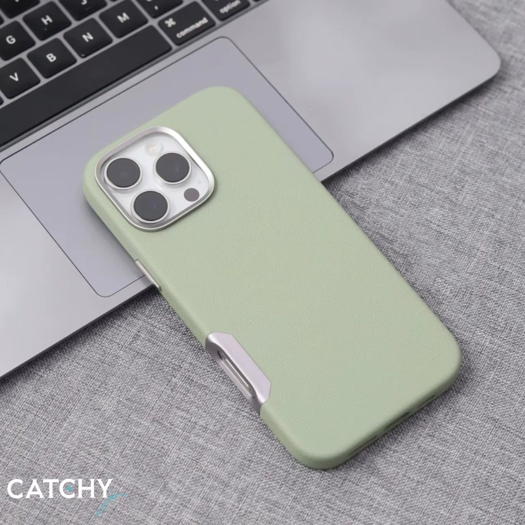 Luxury iPhone Shockproof Leather Mobile Case