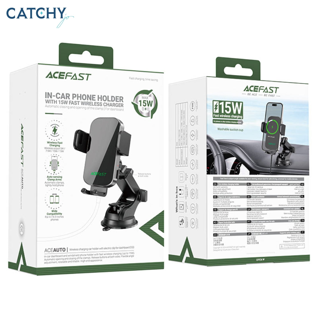 ACEFAST D53 Fast Wireless Charger Car Holder