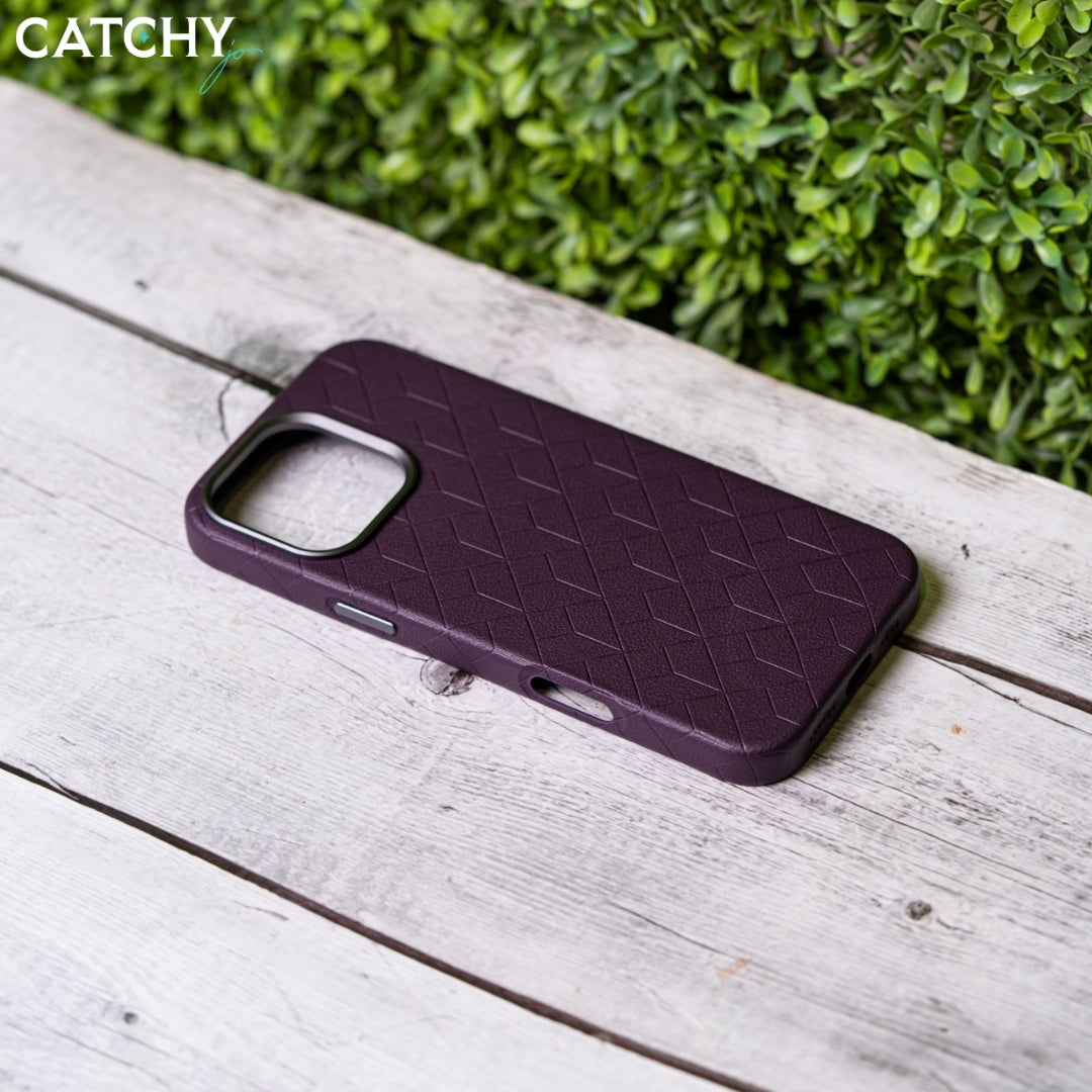 iPhone (11+12+13 Series) Leather Case With Metal Camera Frame