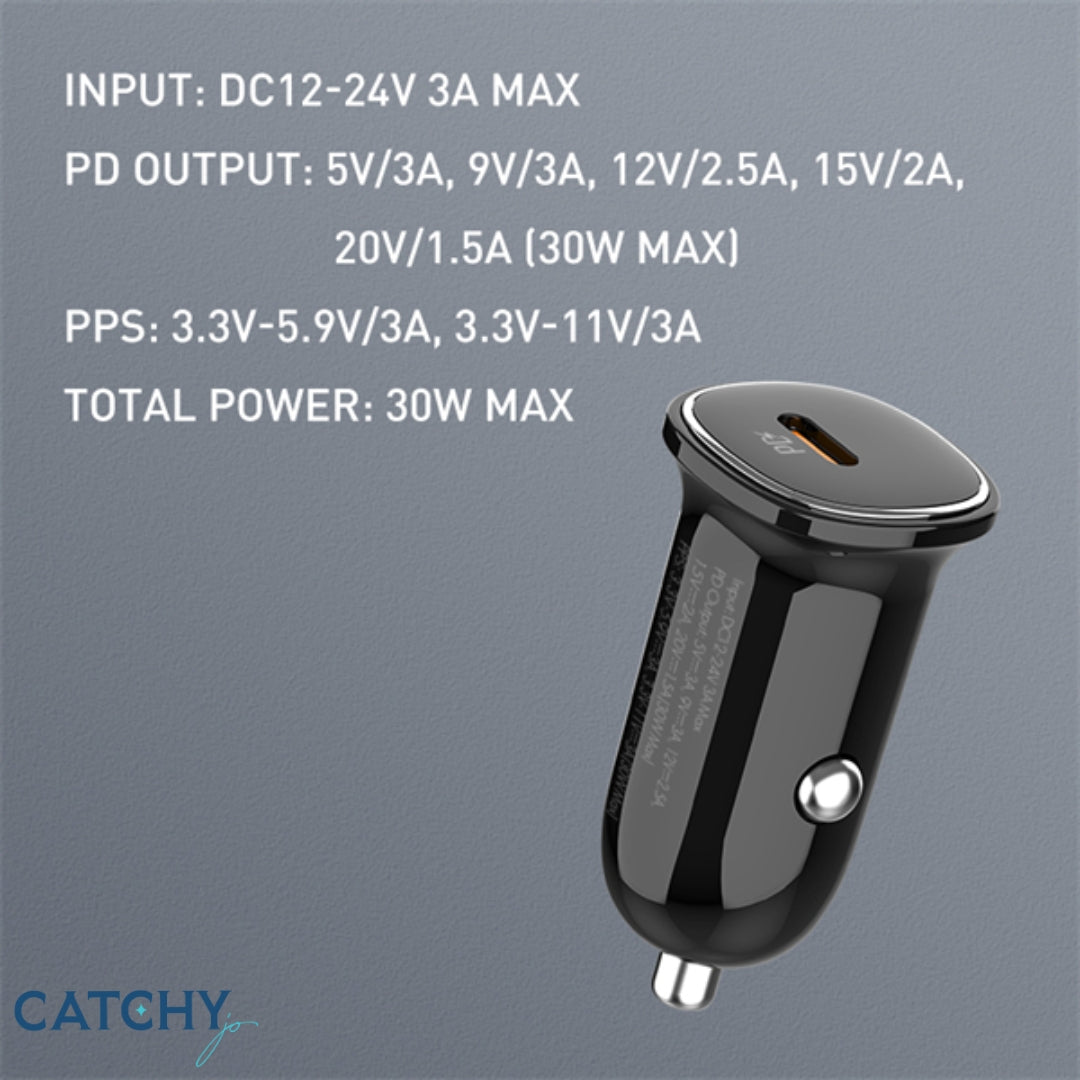 LDNIO C106 PD Super Fast Car Charger (30W)