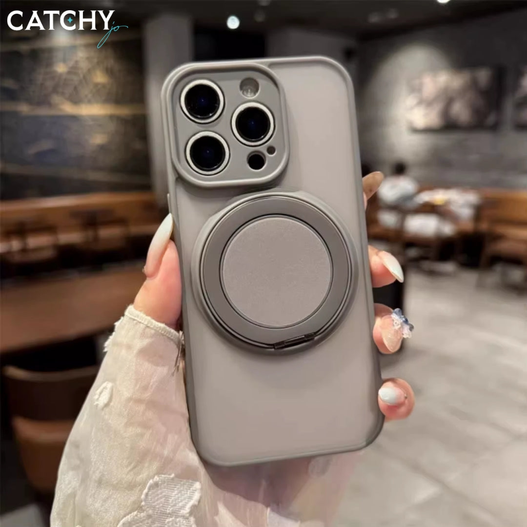 iPhone Rotating Magnetic Bracket Frosted Case