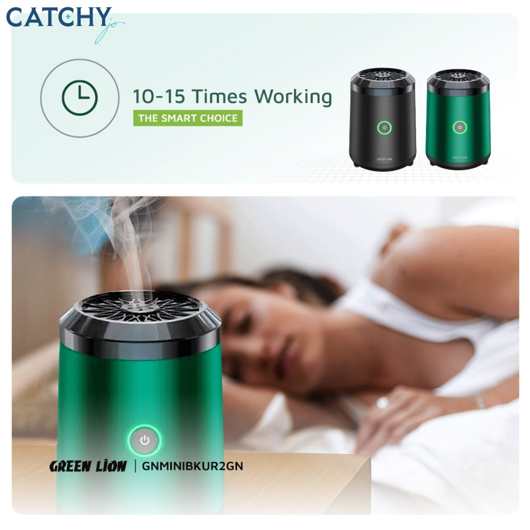 Green Lion Mini Bakhour 2 Incense Burner (2000mAh)