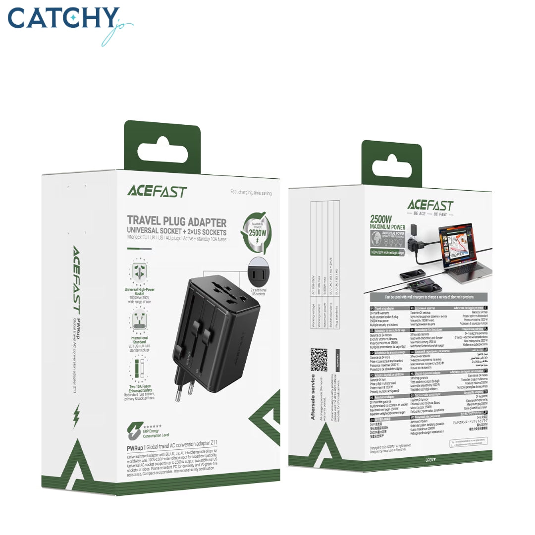 ACEFAST Z11 Travel Plug Adapter (2500W)
