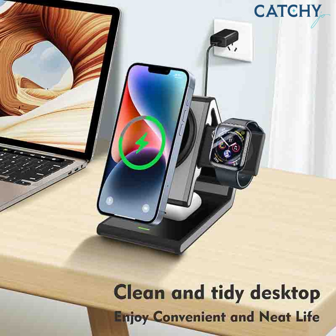 LITO LT-W02 QI2 4-in-1 Magnetic Wireless Charger (15W)