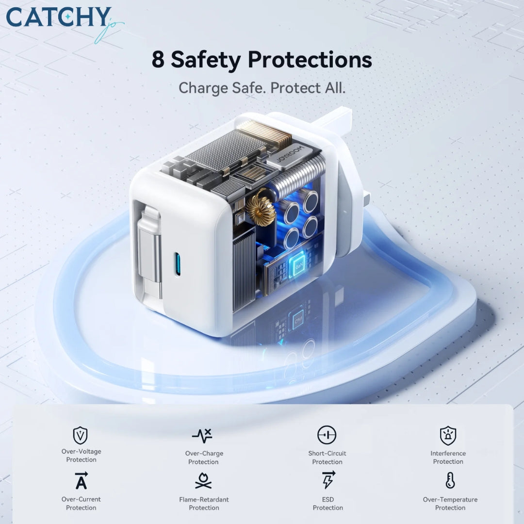 JOYROOM JR-TCL06 GaN Charger With Retractable Cable (67W)