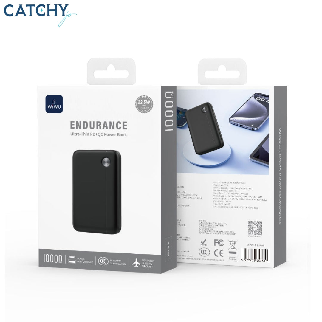 WiWU Wi-P059 Endurance Ultra-Thin PD+QC Power bank (10000mAh)
