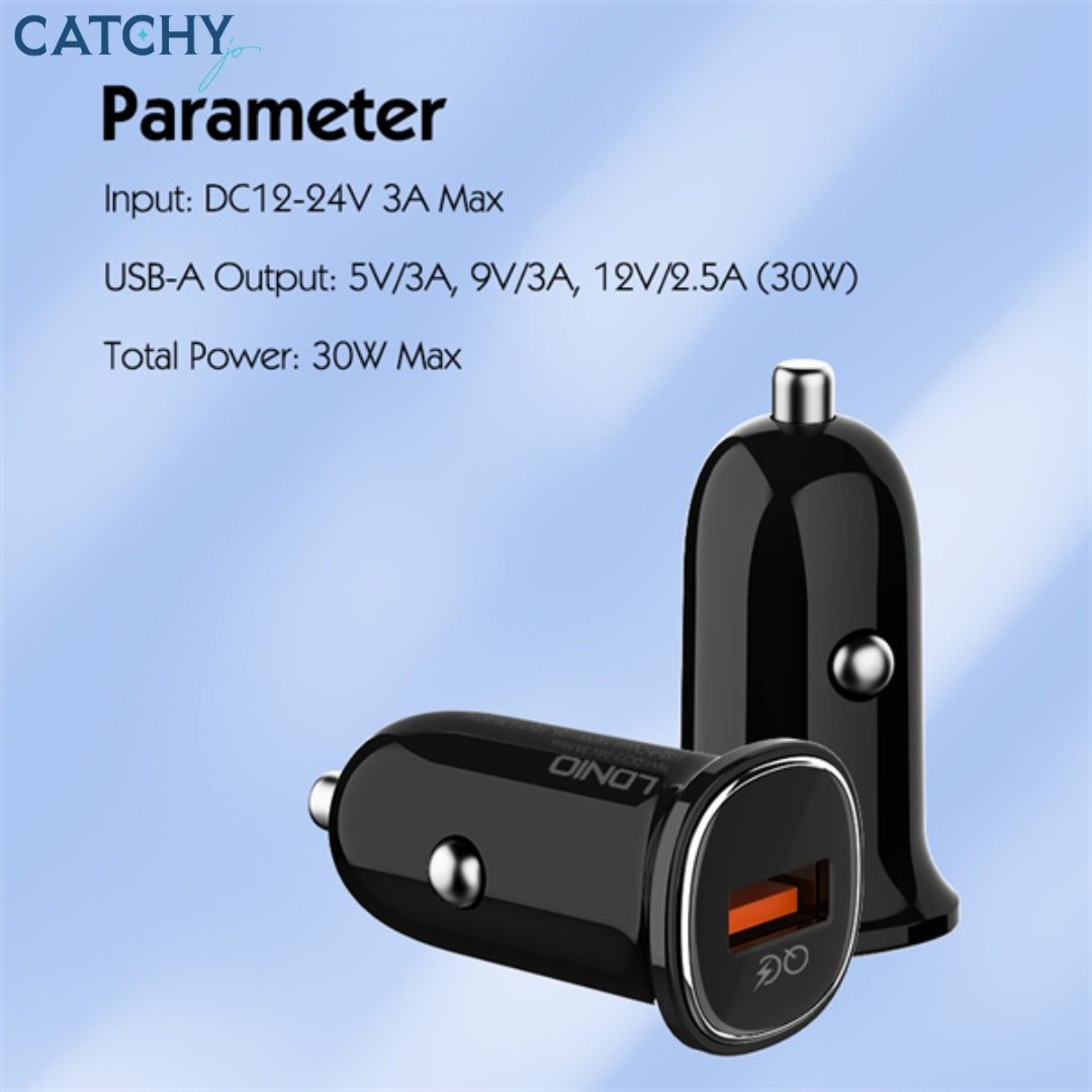 LDNIO C105 PD Super Fast Car Charger (30W)