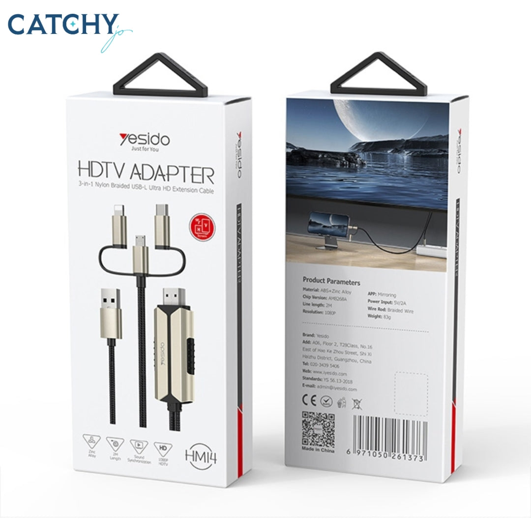 YESIDO HM14 3 in 1 HDMI Adapter