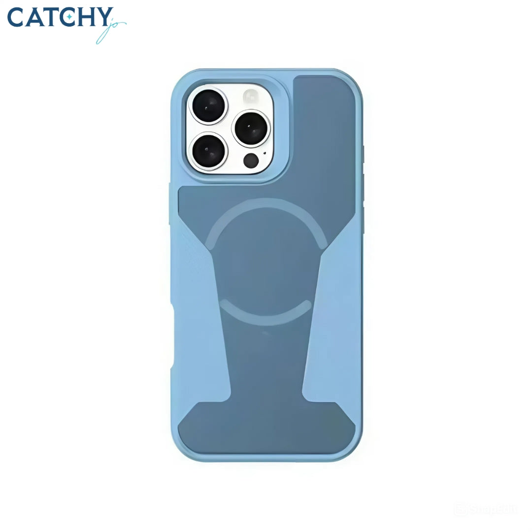 غطاء فخم مغناطيسي للشحن اللاسلكي ومقاوم للسقوط لـ iPhone
