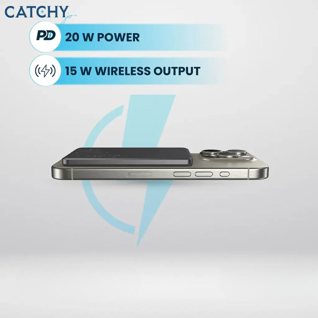 Powerology Ultra-Thin MagSafe Power Bank (5000mAh)