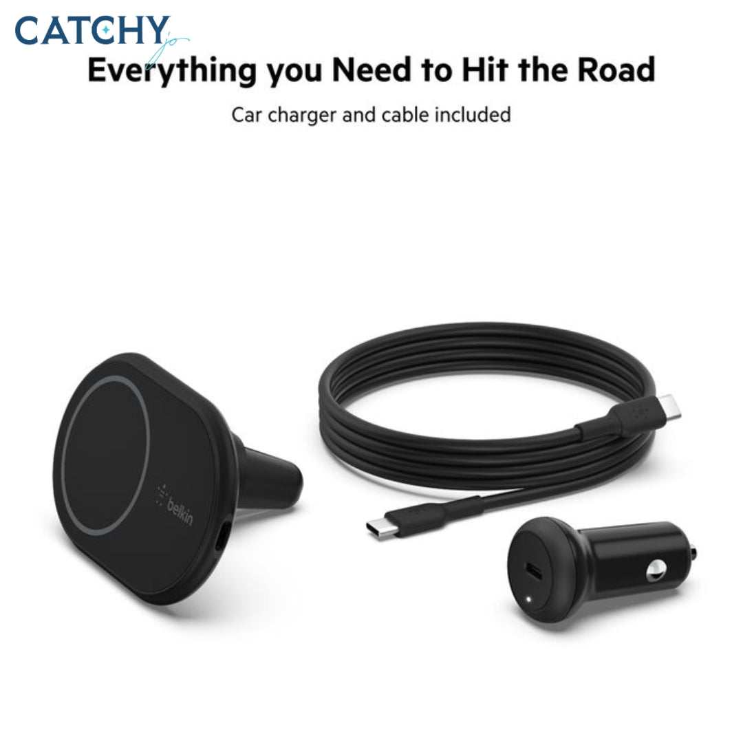 BELKIN BoostCharge Magnetic Wireless Car Charger (10W)