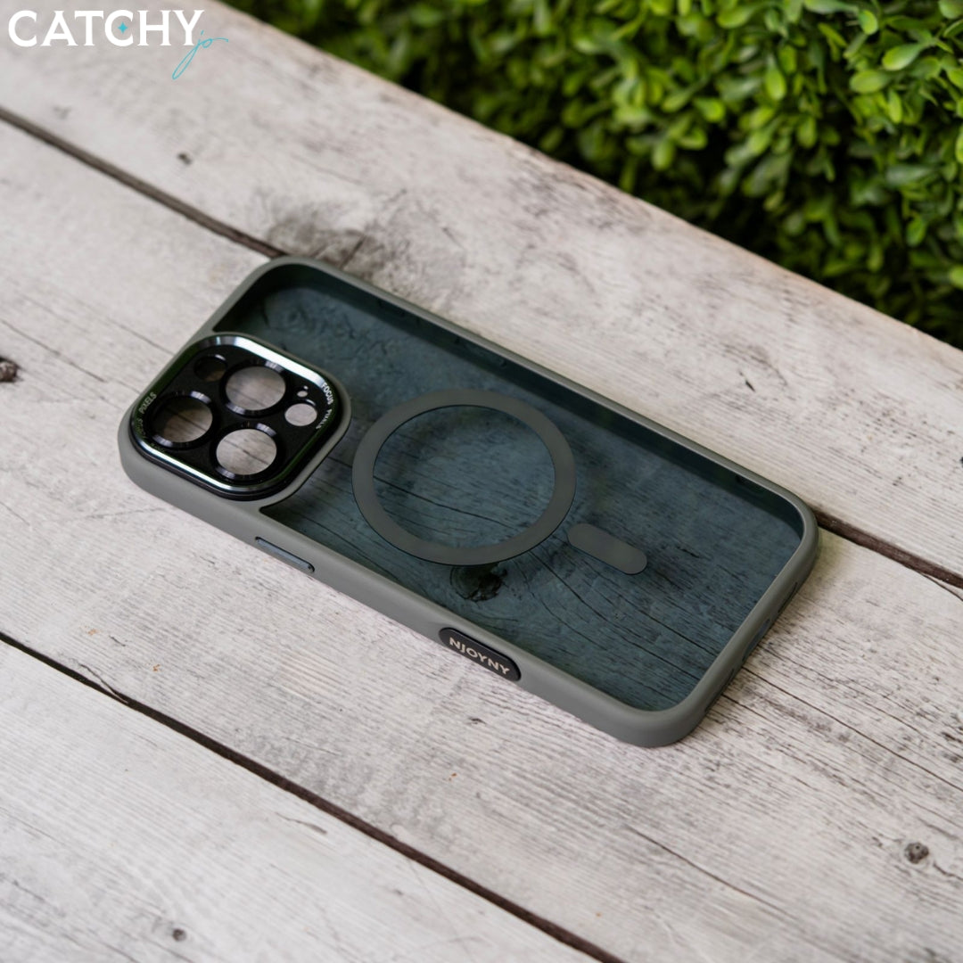 iPhone Series (11+12+13) Luxury Clear MagSafe Case With Camera Protector