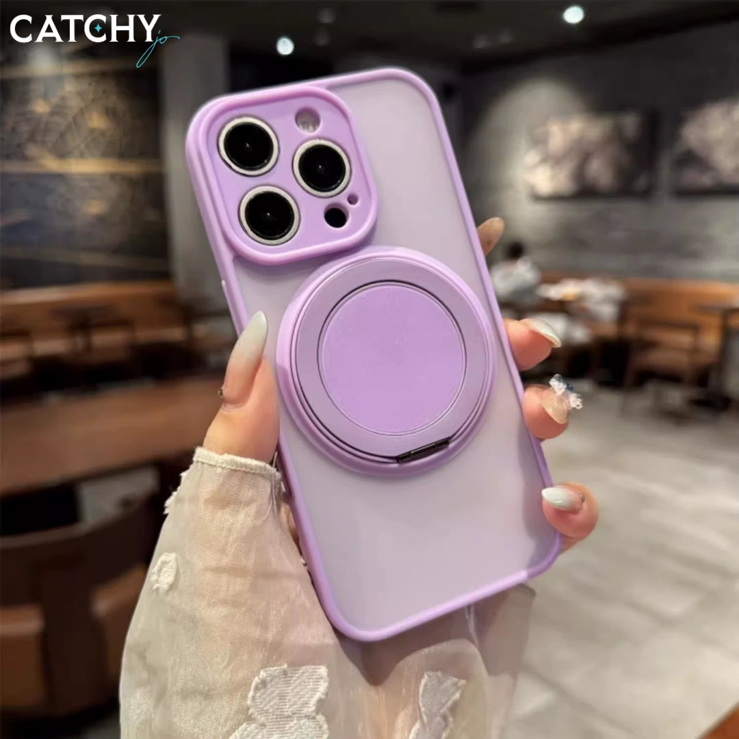 iPhone Rotating Magnetic Bracket Frosted Case