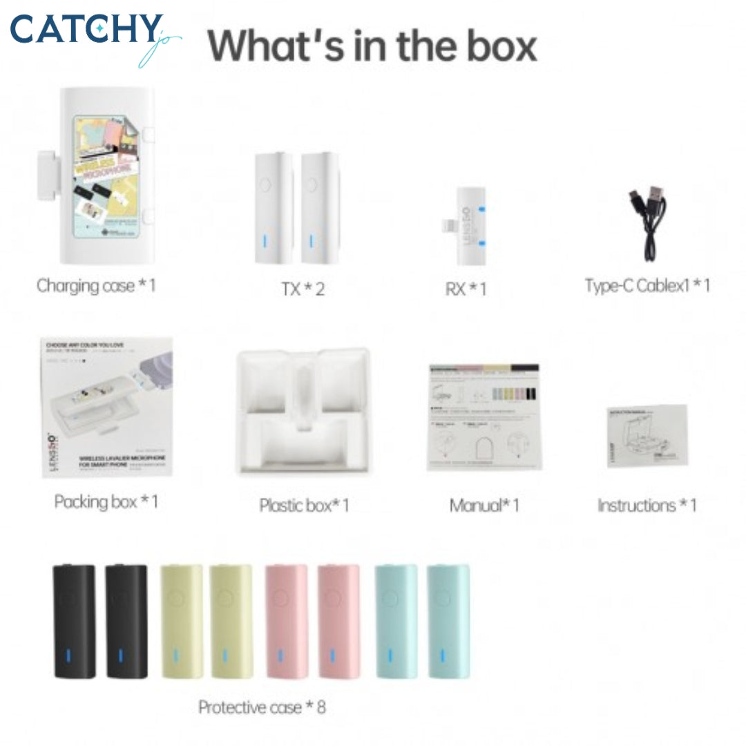 LENSGO 518C Wireless Lavalier Microphone