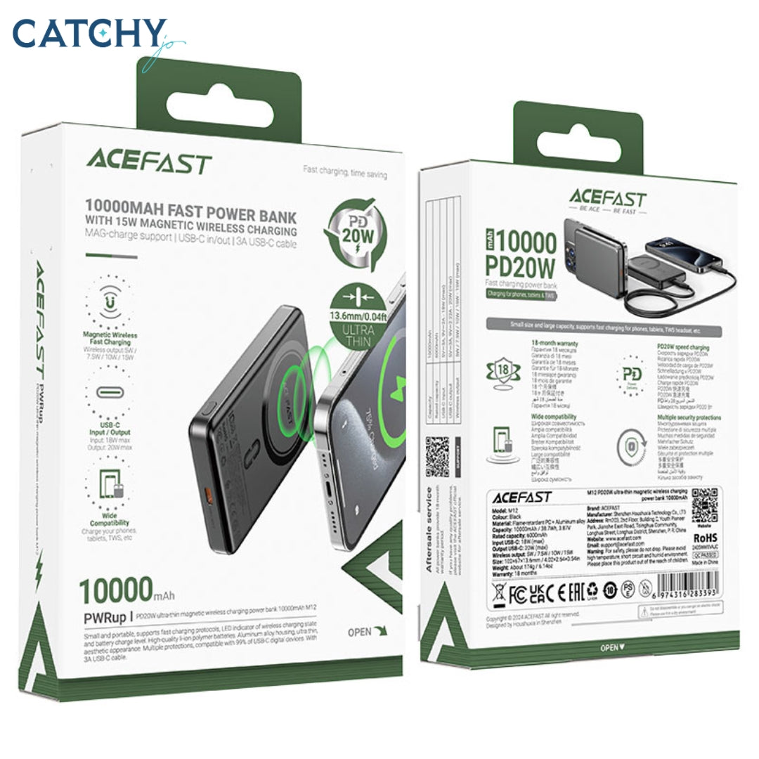ACEFAST M12 Fast Charge MagSafe Power Bank (10000mAh)