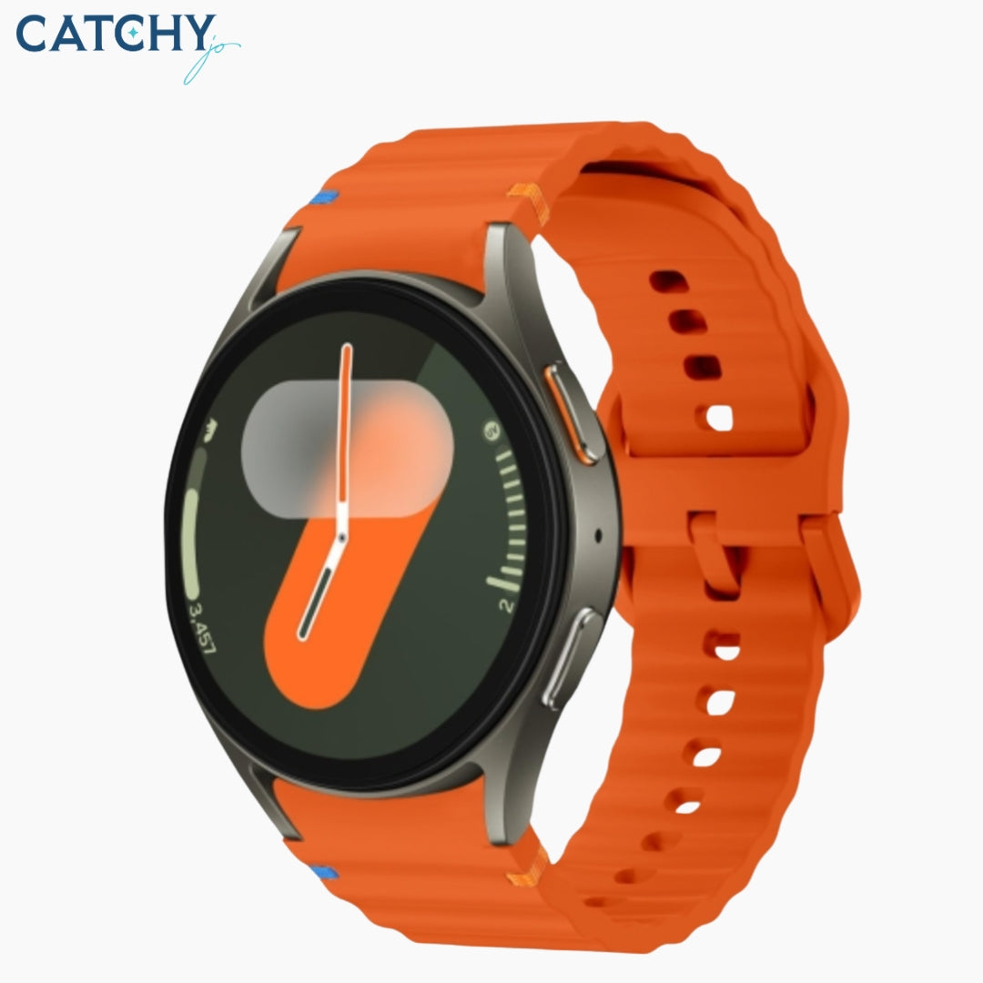 Samsung Wave Pattern Stitched Silicone Watch Band