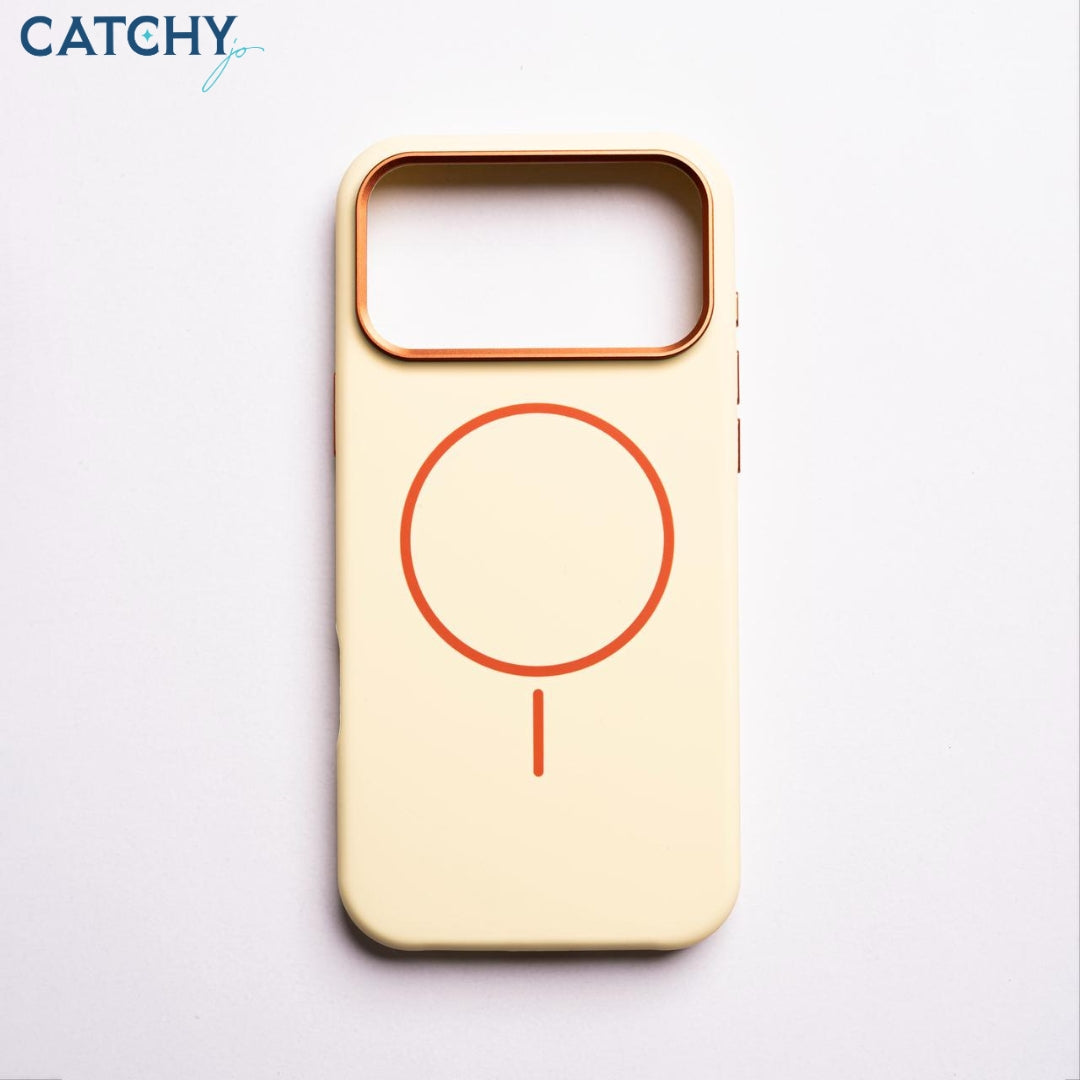 iPhone Silicone MagSafe Slim Case With Metal Camera Frame (2)